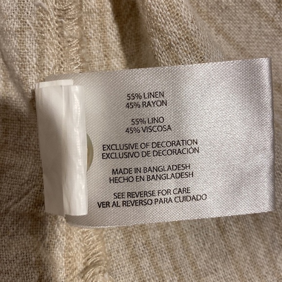 R womens Orvis casual solid tan long sleeve button down plus size shirt XXL - Picture 6 of 6